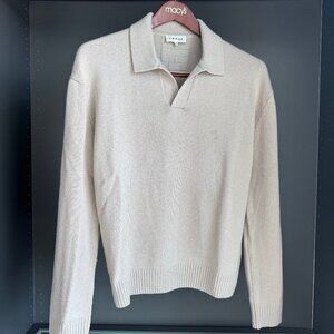FRAME Wool & Silk Johnny Collar Sweater